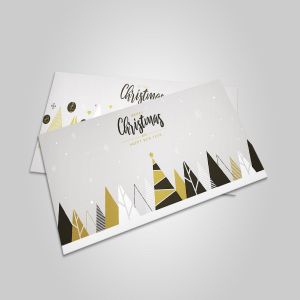 扁平设计风格创意圣诞节贺卡设计模板 Flat design Creative Christmas greeting card插图4