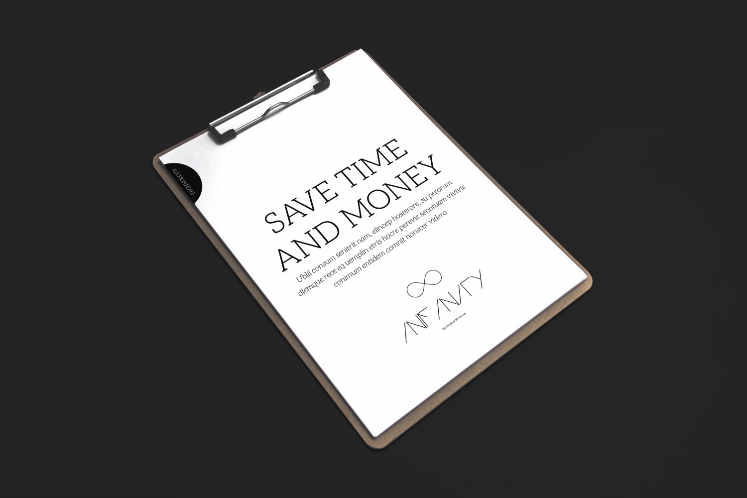 剪贴板设计预览图样机1 Clipboard Mockup 1