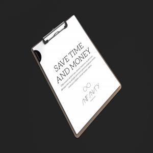 剪贴板设计预览图样机1 Clipboard Mockup 1