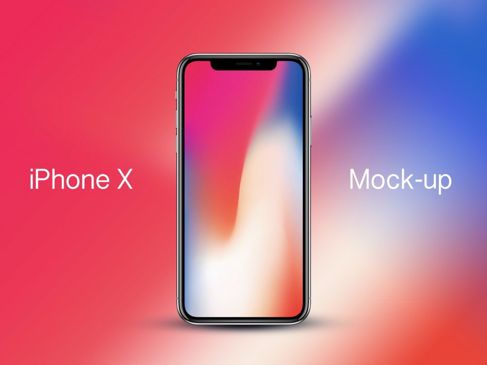 美国一家设计工作室分享的 iPhone X 样机