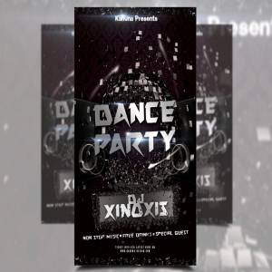 A3舞蹈团俱乐部活动海报传单模板 A3 Dance Club Party Poster