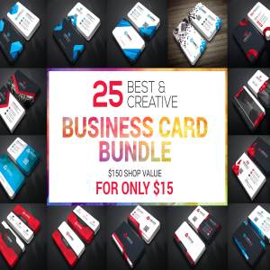 25个多用途的名片卡片邀请函设计模板