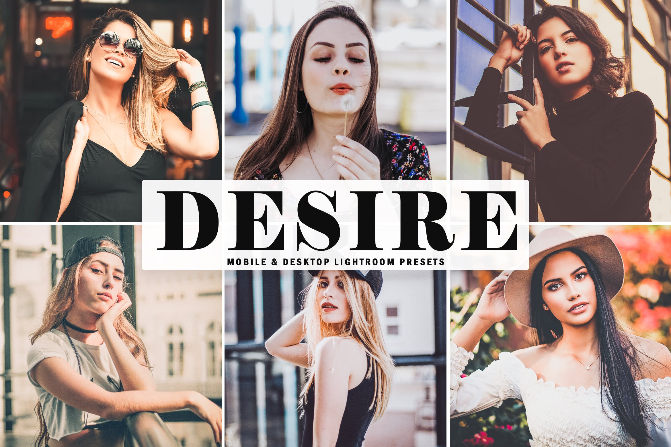 高端人像摄影后期处理LR调色预设 Desire Mobile & Desktop Lightroom Presets