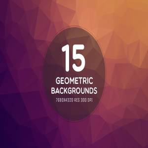 15款超高清8K现代几何背景 15 Ultra HD 8K Geometric Backgrounds