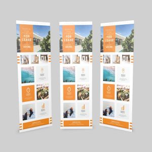 易拉宝Banner平面广告设计模板 Roll Banner Properties