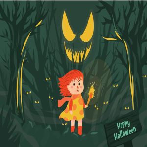 万圣节节日主题活动矢量插画素材 Halloween – Vector Illustration