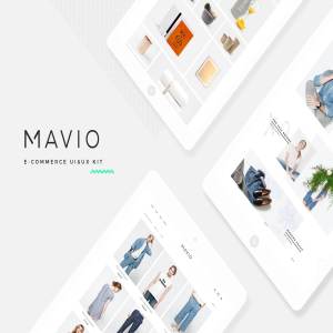 时尚服饰类电商 APP UI 套件 Mavio E-Commerce UI/UX Kit