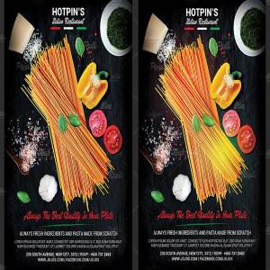 意大利餐厅传单模板 Italian Restaurant Flyer Template