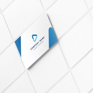 蓝色设计风格企业名片设计模板下载 Professional Blue Business Card Template插图1
