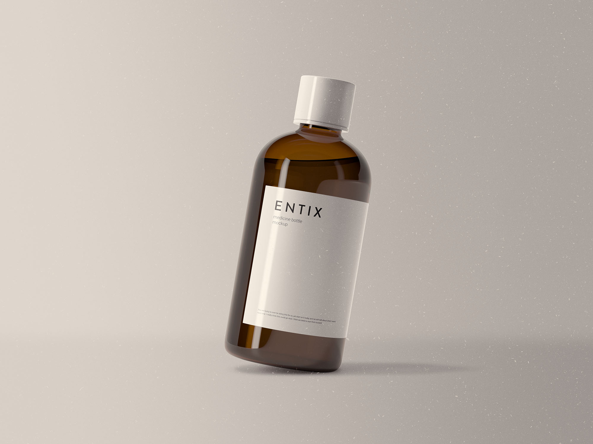药水瓶药品包装外观设计样机PSD模板 Medicine Bottle Mockup