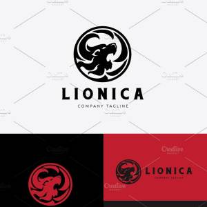 狮子图形Logo模板 Lion Logo插图2