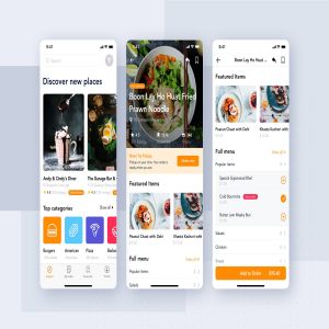 外卖点餐APP UI套件Adobe XD模板 Food Delivery App UI Kit for ADOBE XD