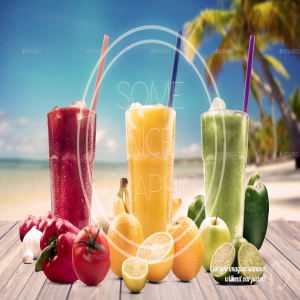 高品质的有机果汁场景展示模型mockups [1.13GB]