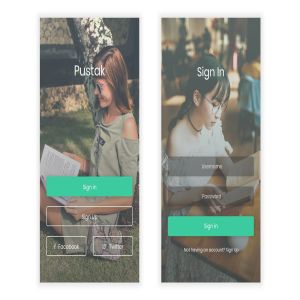 电子书&小说阅读APP应用UI设计PSD模板 Pustak – Book Reading UI Kit for Photoshop