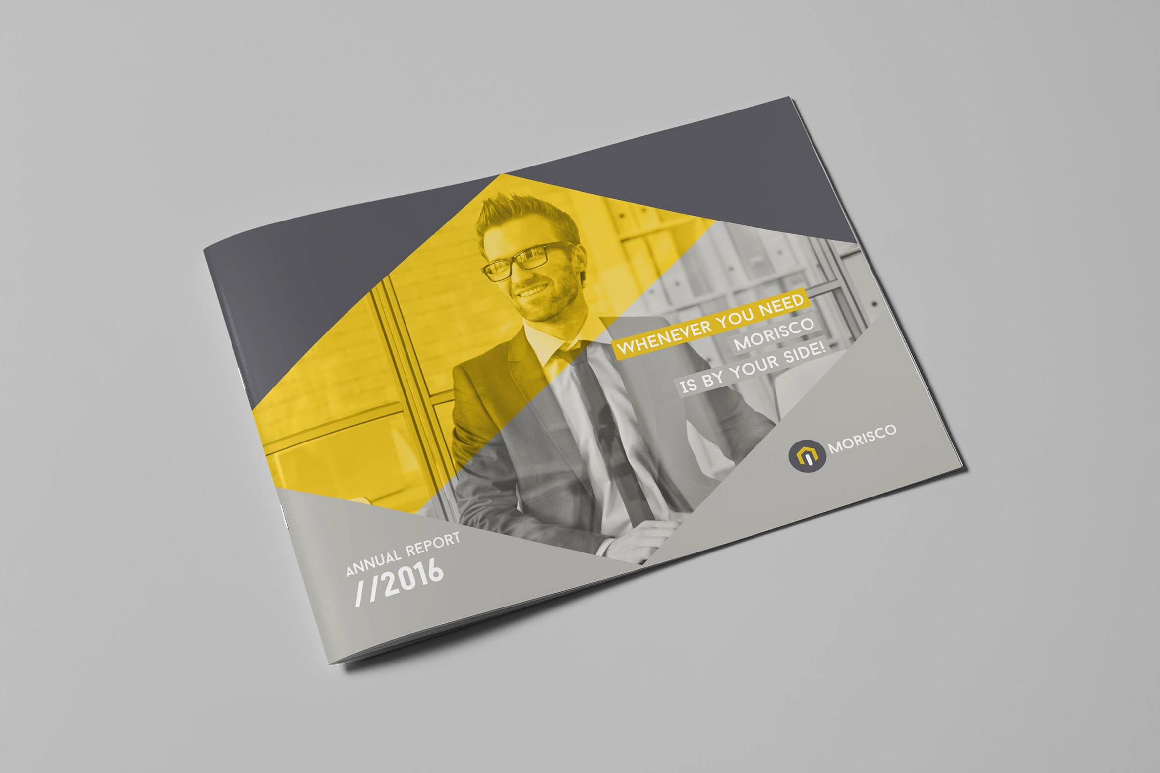 企业年度报告横版设计模板 Annual Report 2016/2017 – Landscape