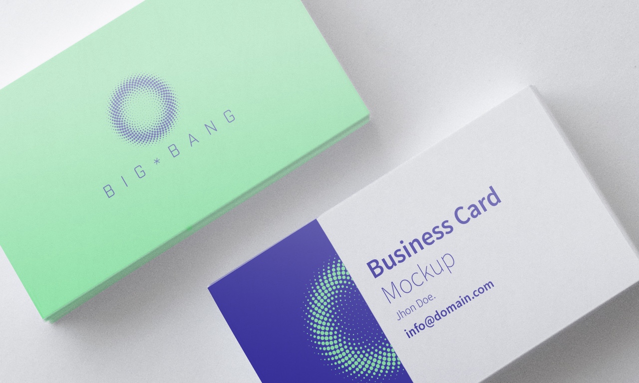 名片设计图效果预览样机模板01 Business Card Mockup 01