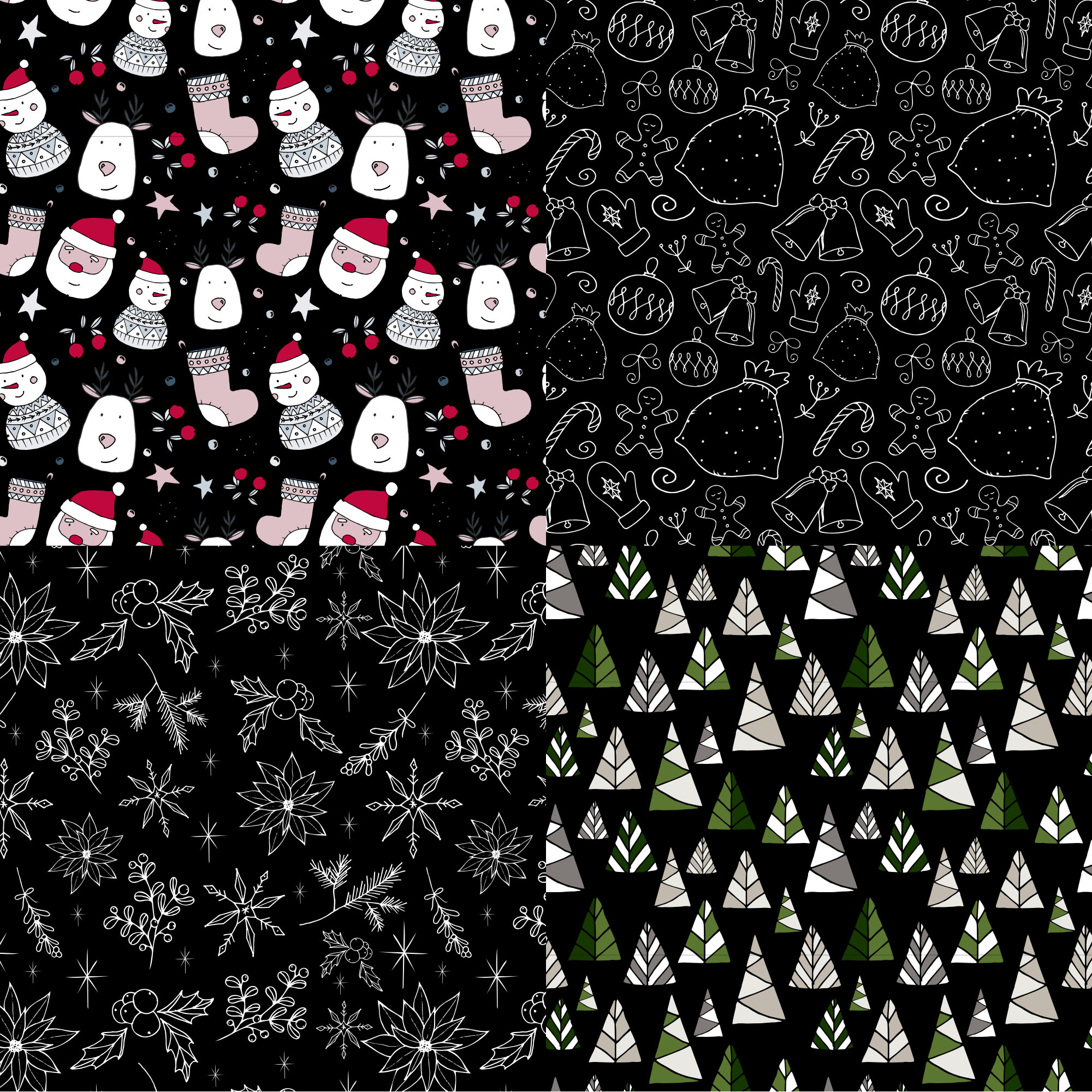 装饰元素无缝图案纹理设计素材 Seamless Decorative Patterns Patterns