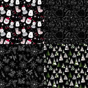装饰元素无缝图案纹理设计素材 Seamless Decorative Patterns Patterns