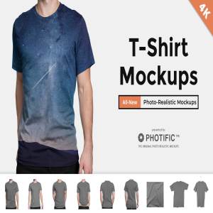 男士T恤样机模板 T-Shirt – Apparel Mockups