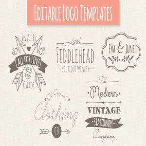 奇思妙想Logo模板合集 Whimsical Logo Templates – Set 4