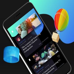 博客类移动应用APP界面模板 Blog 5 Mobile Ui