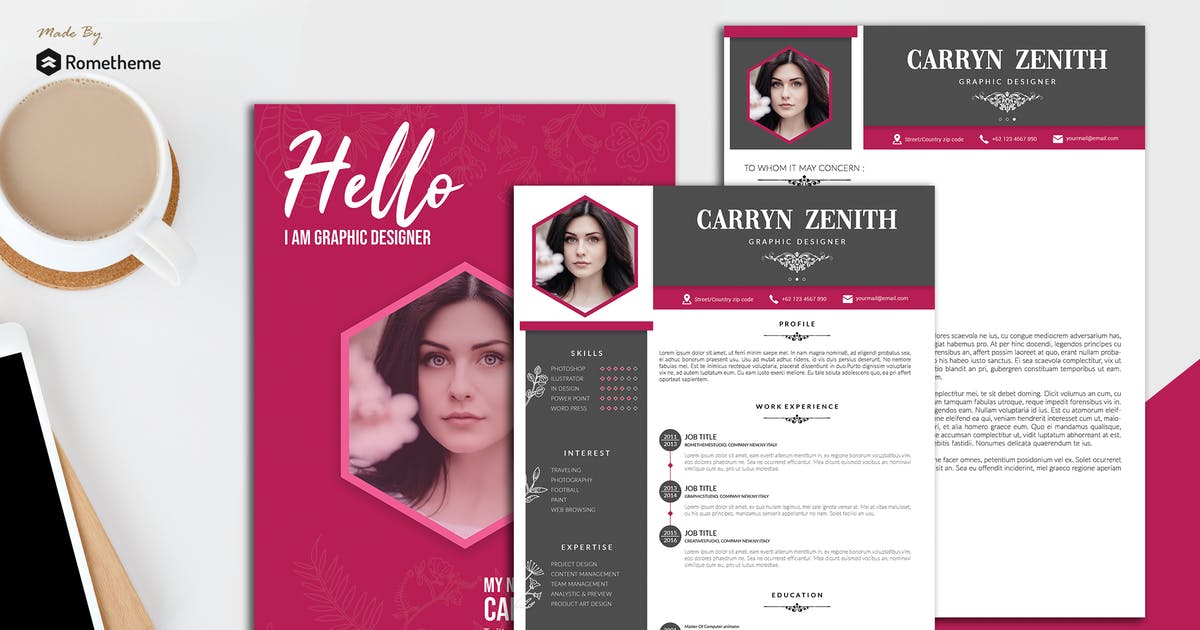 简约设计个人求职应聘简历模板