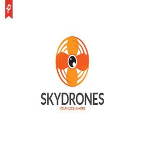 无人机图形Logo模板 Sky Drone Logo插图1