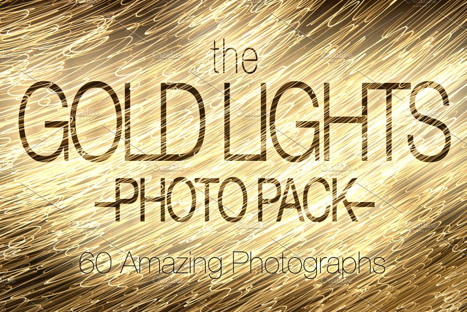 金色灯光高清照片素材 Gold Lights Photo Pack