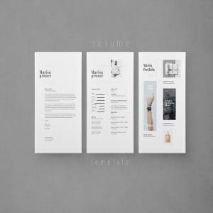 时尚简洁的求职简历模板