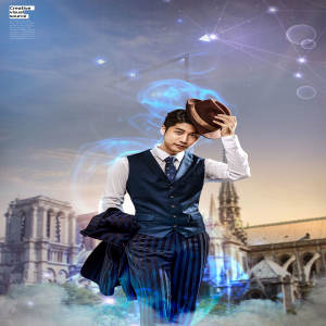 男士服装广告视觉海报设计模板