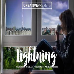 逼真雷电闪电叠层背景 Realistic Lightning Overlays