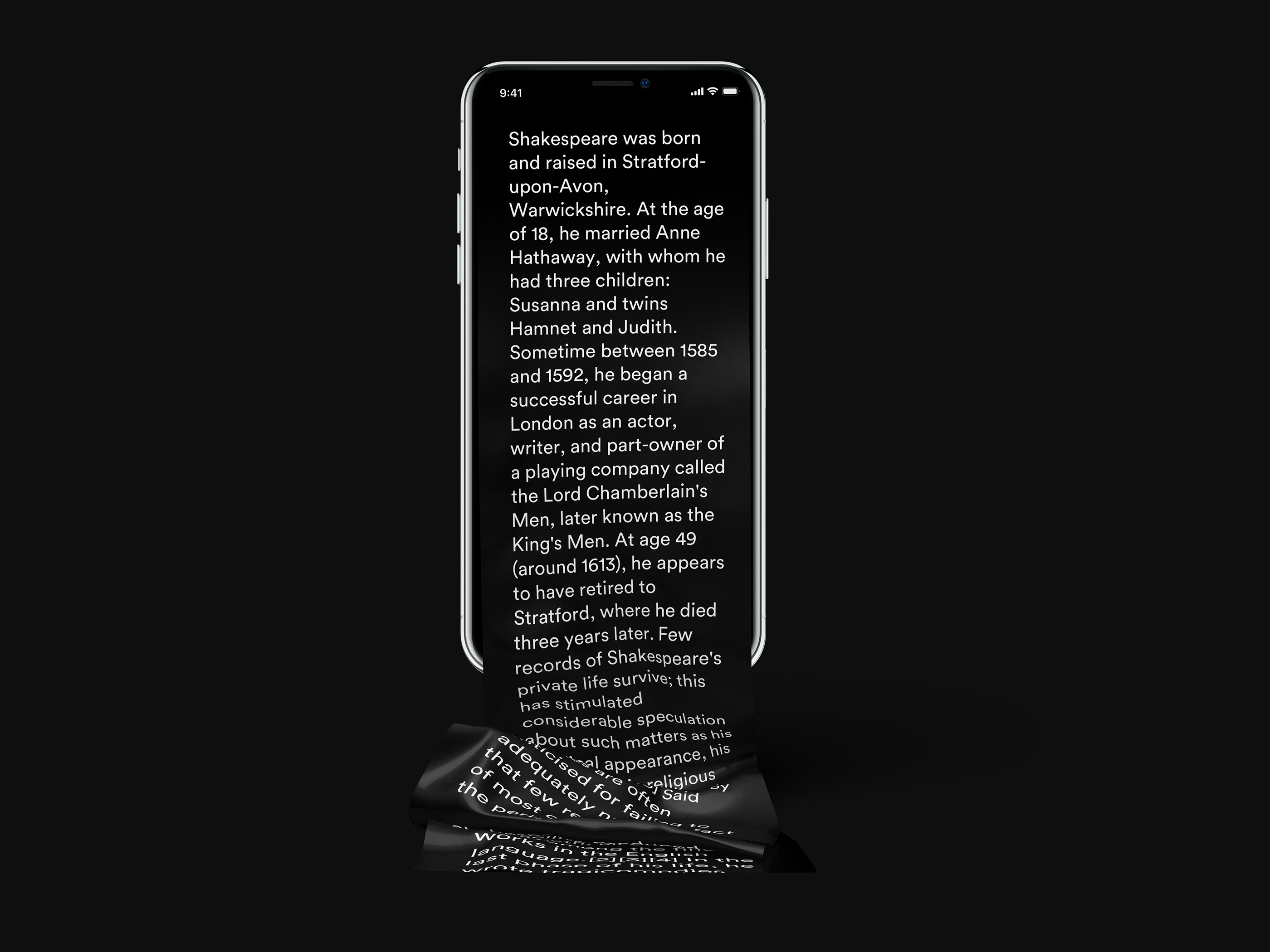 不一样的长滚动创意界面 iPhone X 样机 Free Long Scroll iPhone X Mockup
