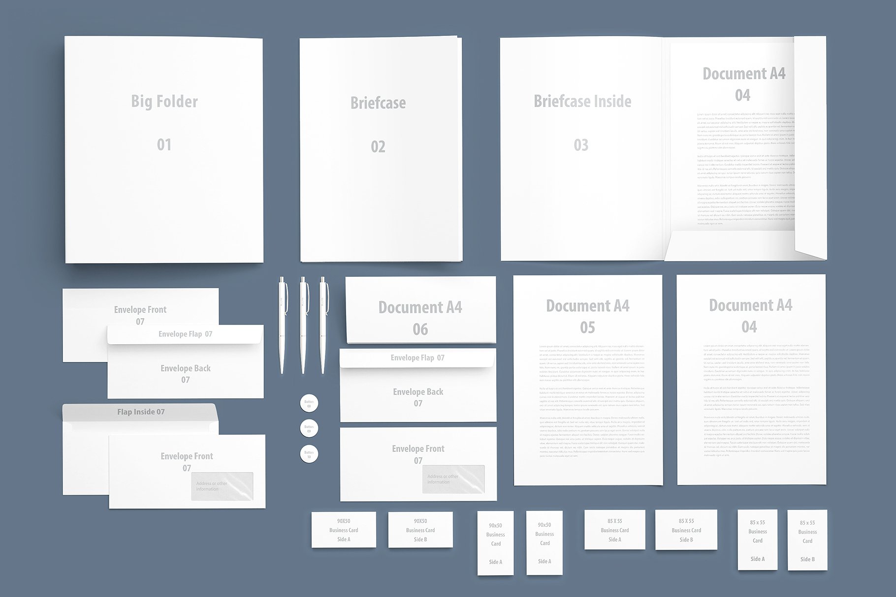 企业品牌宣传物料样机模板 Stationery Mockups
