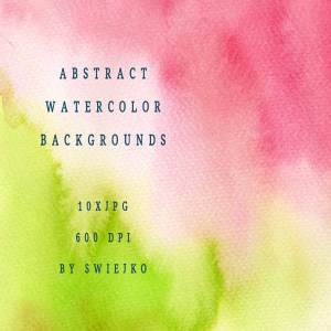 抽象印象派水彩背景 Abstract Watercolor Background