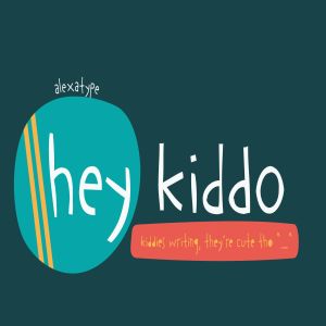 可爱仿小孩铅笔手写英文无衬线字体 Hey Kiddo – Children Font