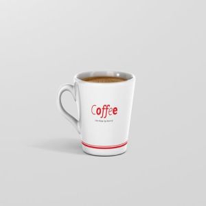高品质的咖啡马克杯样机展示模板 Coffee Cup Mockup – Cone Shape插图12