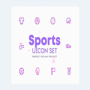 体育运动矢量图标素材 UICON Sports Icons