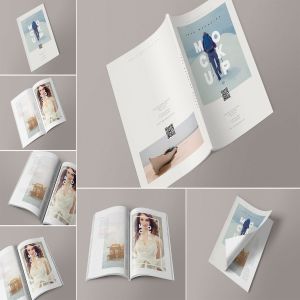 7款杂志排版设计展示样机模板 7 Magazine Mockups