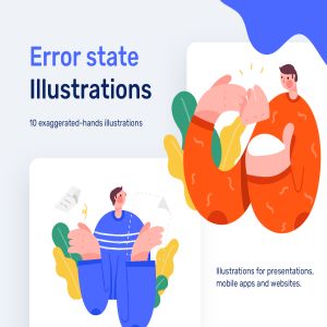 一流设计素材网下午茶：有创意的 404错误 其他状态插画创意素材下载[Sketch,Ai]