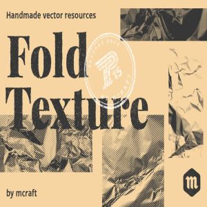 箔纸锡纸折叠皱褶纹理设计素材包 Fold Texture Pack 1.5