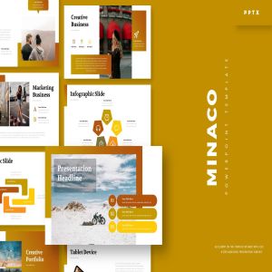 企业市场营销主题PPT幻灯片模板 Minaco – Powerpoint Template