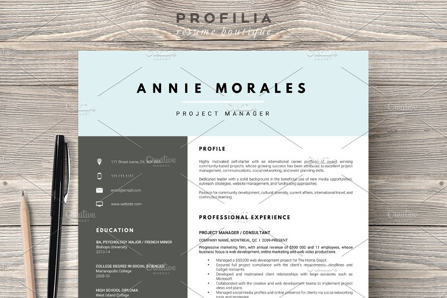 经典实用个人简历标准模板合集 Word Resume & Cover letter Template