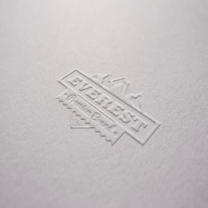 Logo品牌商标凸印效果图样机模板 Embossed Paper Mockup