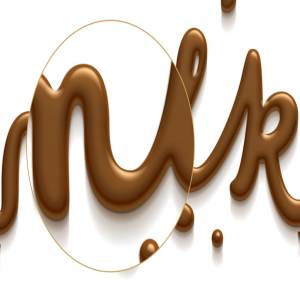 丝滑巧克力质感PS字体样式 Chocolate text effect插图2