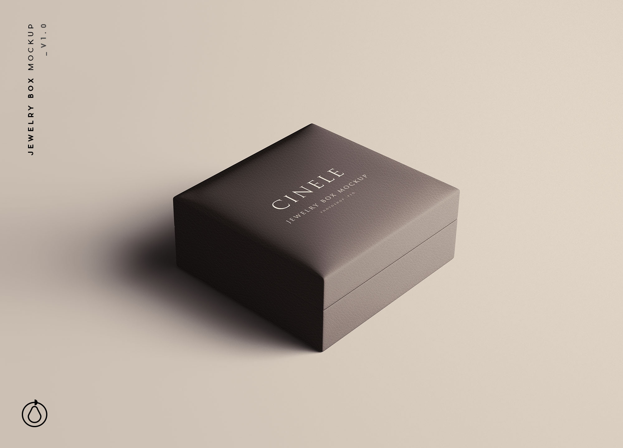 珠宝首饰礼品包装盒设计图样机模板 Jewelry Box Mockup