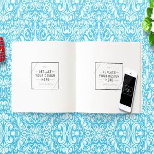 A4规格小册子企宣手册样机模板 A4 Landscape Brochure Mockups