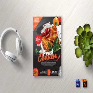 餐厅美食优惠活动海报传单设计模板 Food Flyer Vol 3