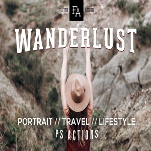 质感电影风格色调照片后期处理PS动作 Wanderlust Photoshop Action