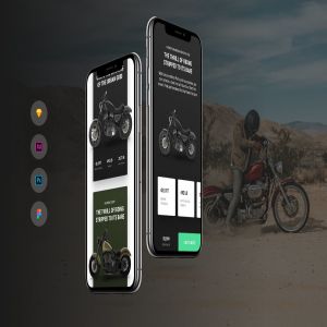 摩托车在线商店APP应用UI套件 Motorcycle Shop iOS & Android UI Kit Template