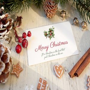 圣诞节日贺卡样机模板 Christmas Card Mockup